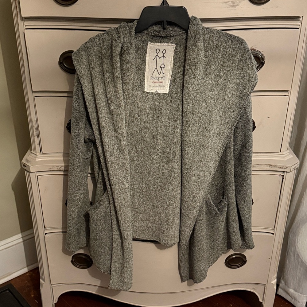 Johnny Was for Pete & Greta Hooded Cardigan S